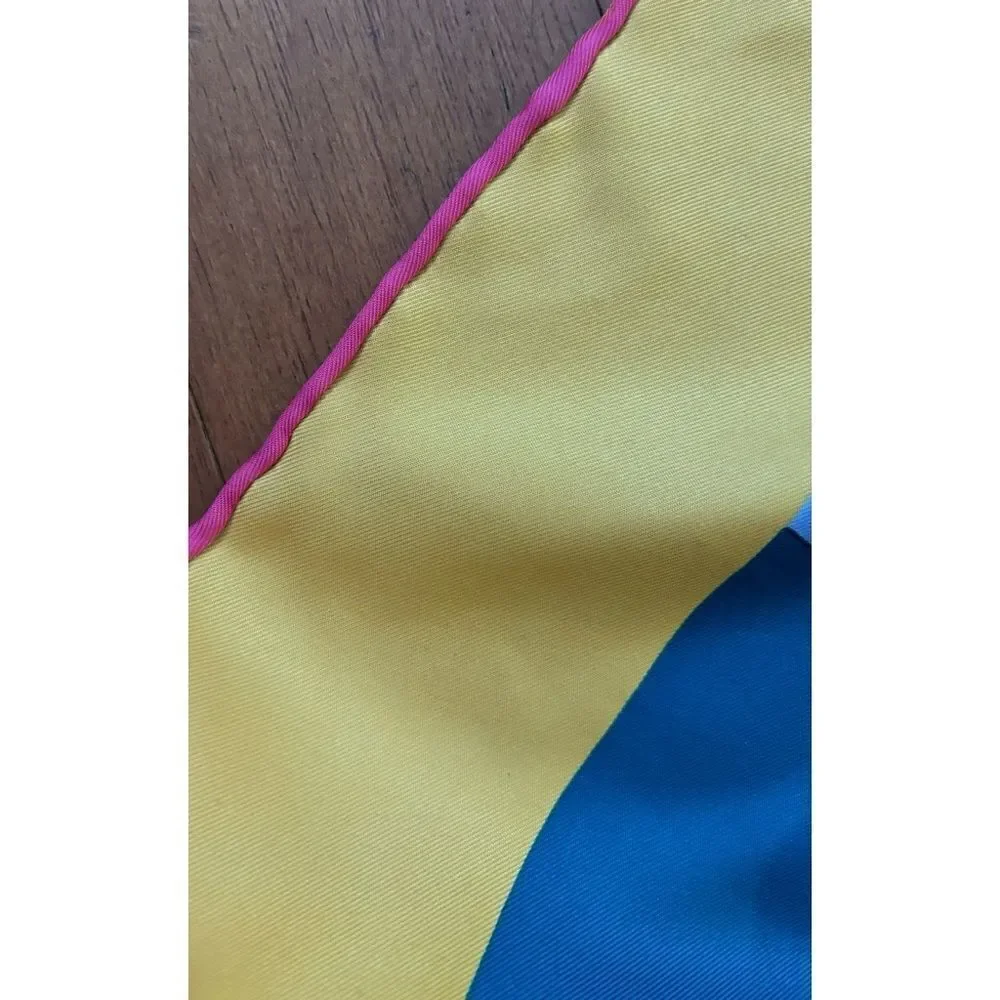 Vintage Silk Huge Brazil Scarf 53”